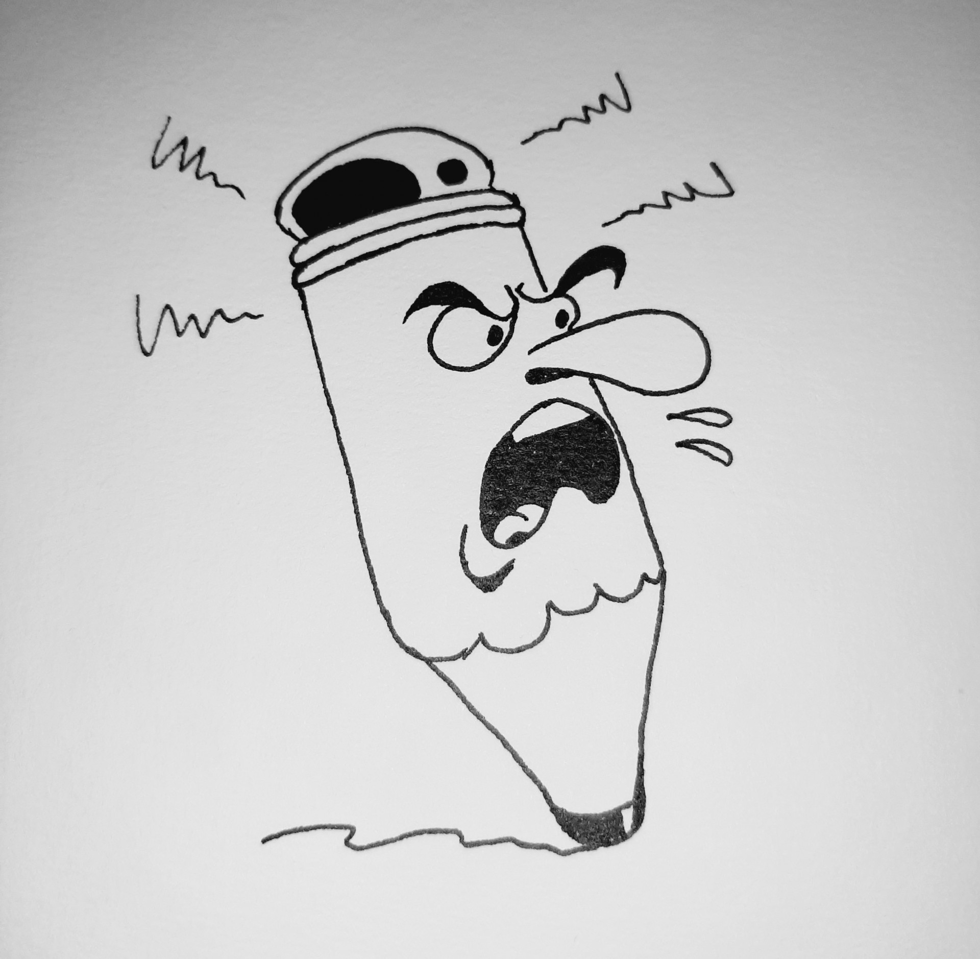 le crayon en colère