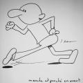marche et penché en avant
