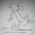 marche et penché en arrière