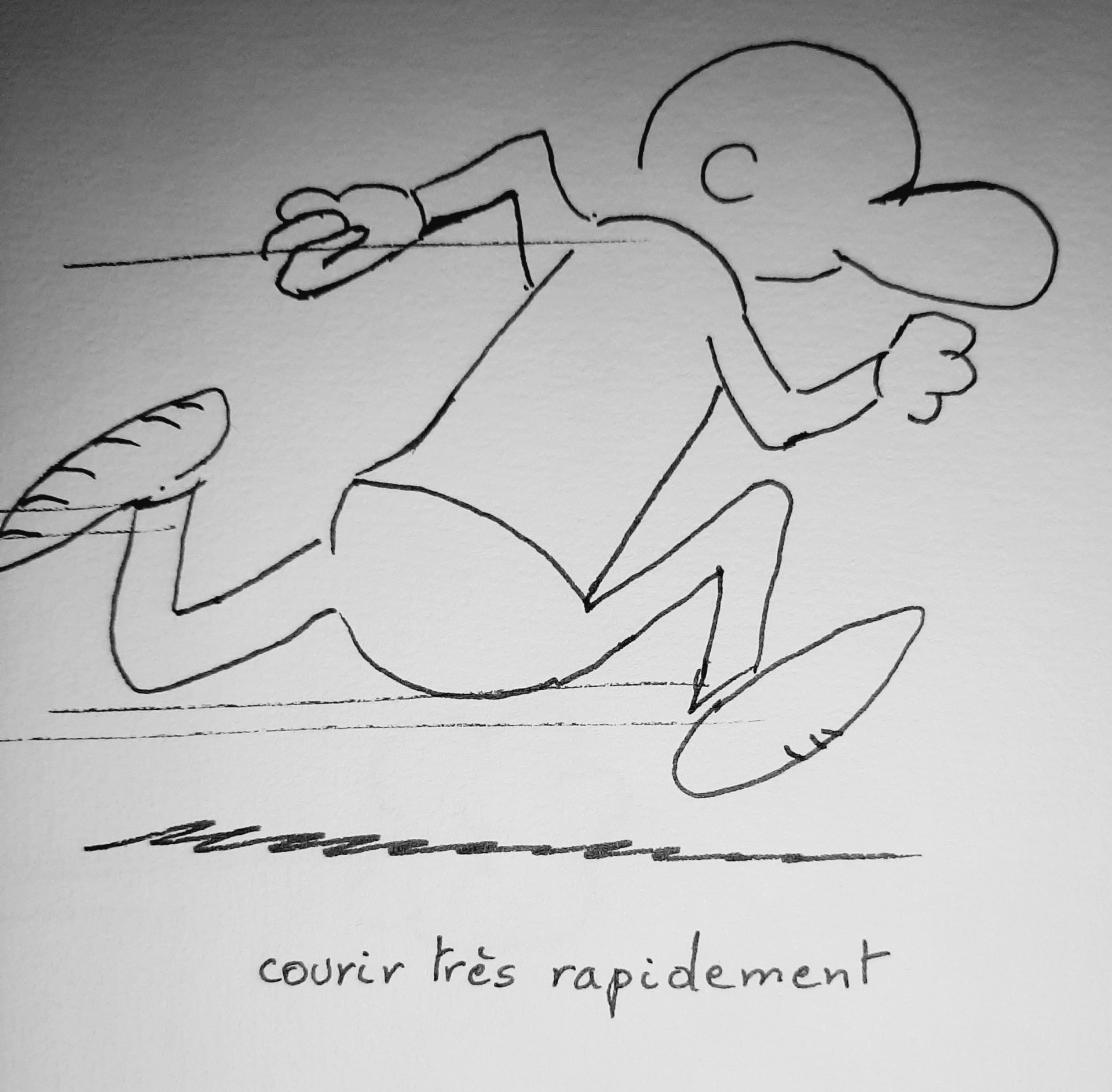 Courir très rapidement